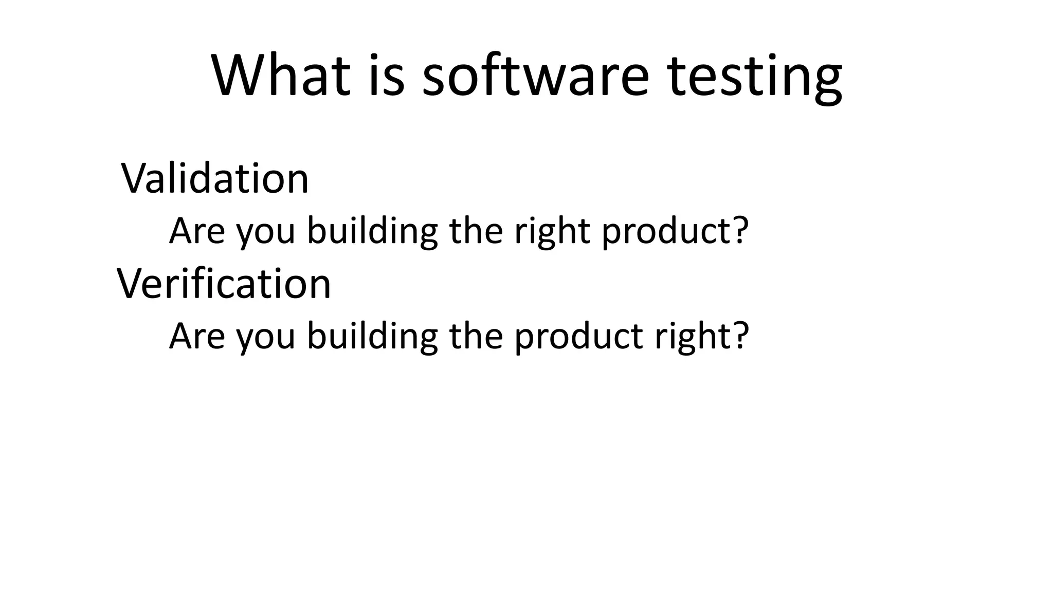 Software Testing Overview | PPTX | Technology & Computing