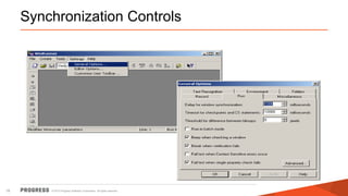 © 2015 Progress Software Corporation. All rights reserved.18
Synchronization Controls
 