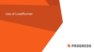 © 2015 Progress Software Corporation. All rights reserved.44
Use of LoadRunner
 