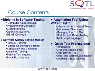 Software Testing Sqtl | PPT