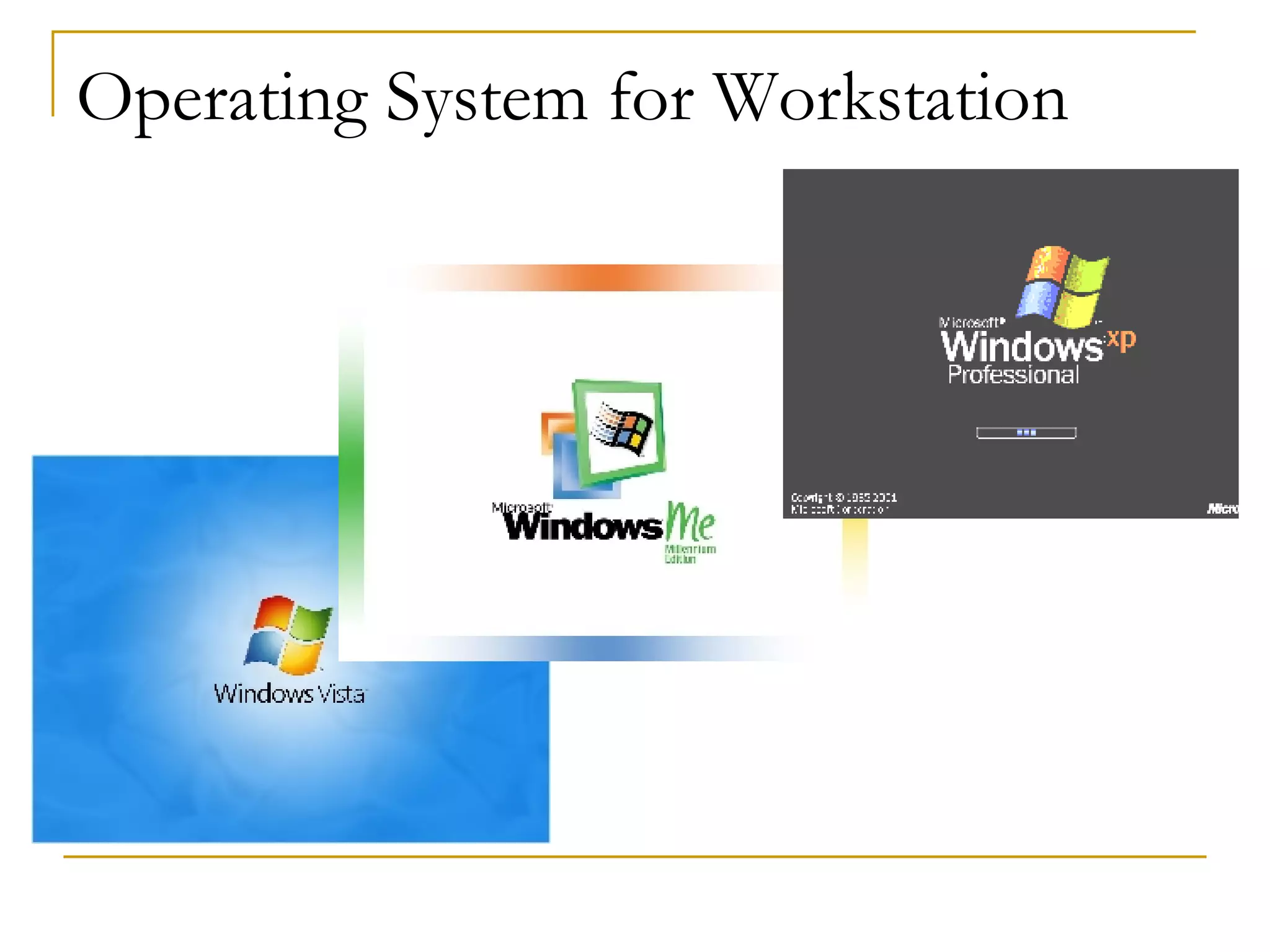 Operating System for Workstation 