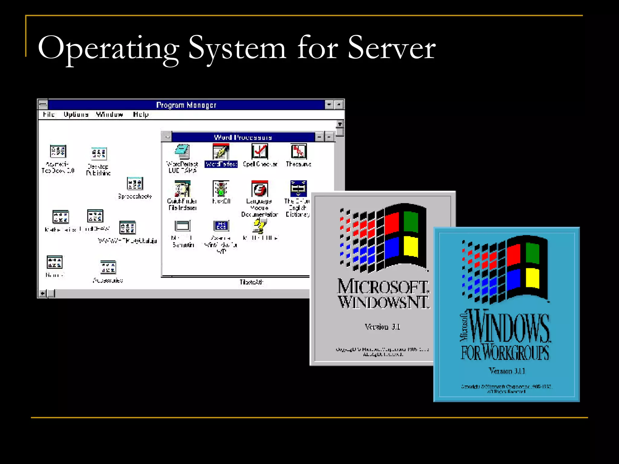 Operating System for Server 