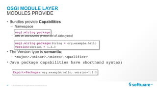 Software AG Application Modularity - OSGi and JPMS (Jigsaw) | PDF