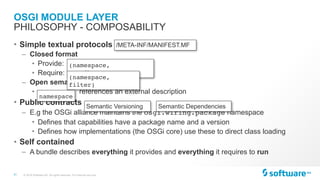 Software AG Application Modularity - OSGi and JPMS (Jigsaw) | PDF
