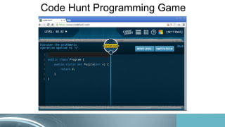Code Hunt Programming Game
 