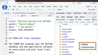 ~/data	
~/tutorials
40
 