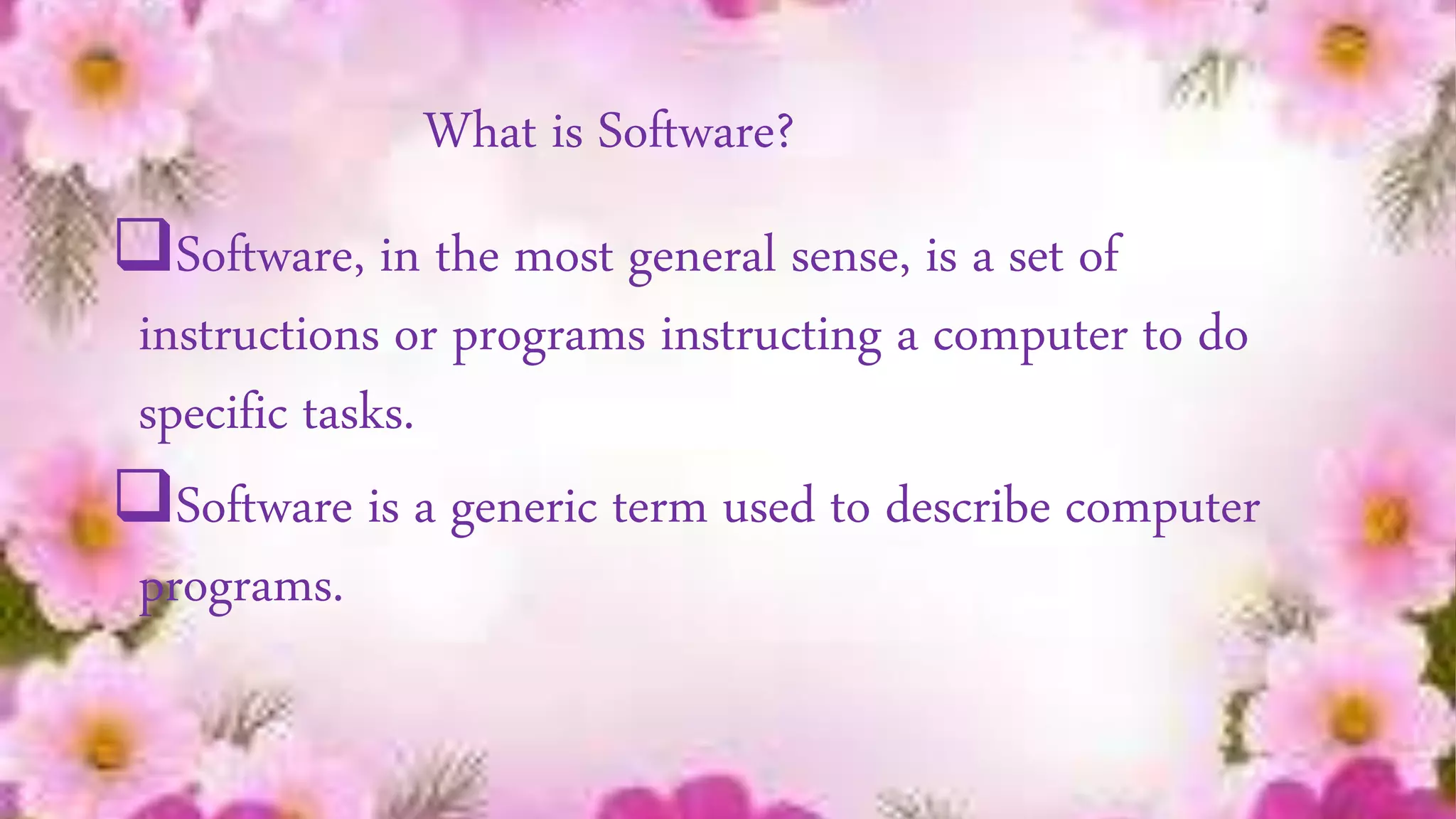 Software and its types | PPTX