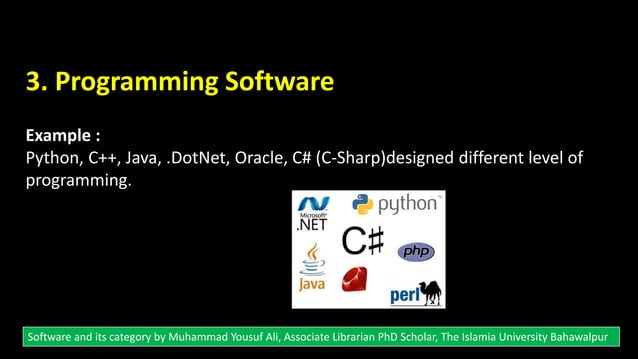 Software and its Types | PPTX | Operating Systems | Computer Software ...