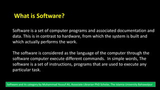 Software and its Types | PPTX | Operating Systems | Computer Software ...