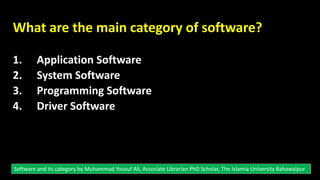 Software and its Types | PPTX