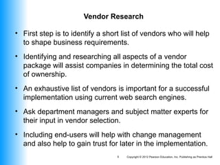 software and vendor selection is imp nw a days with advent of tech | PPT