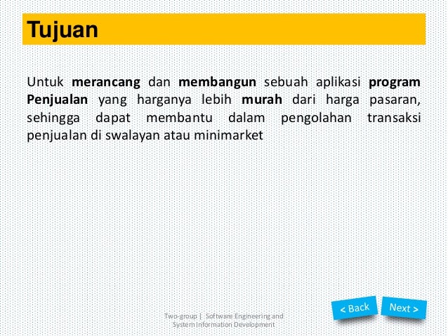 Software aplikasi penjualan barang
