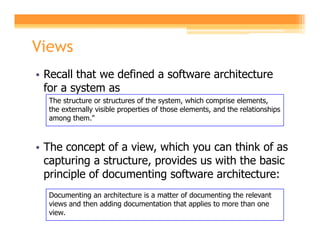 Software System View Software archiecture lecture09 | PDF