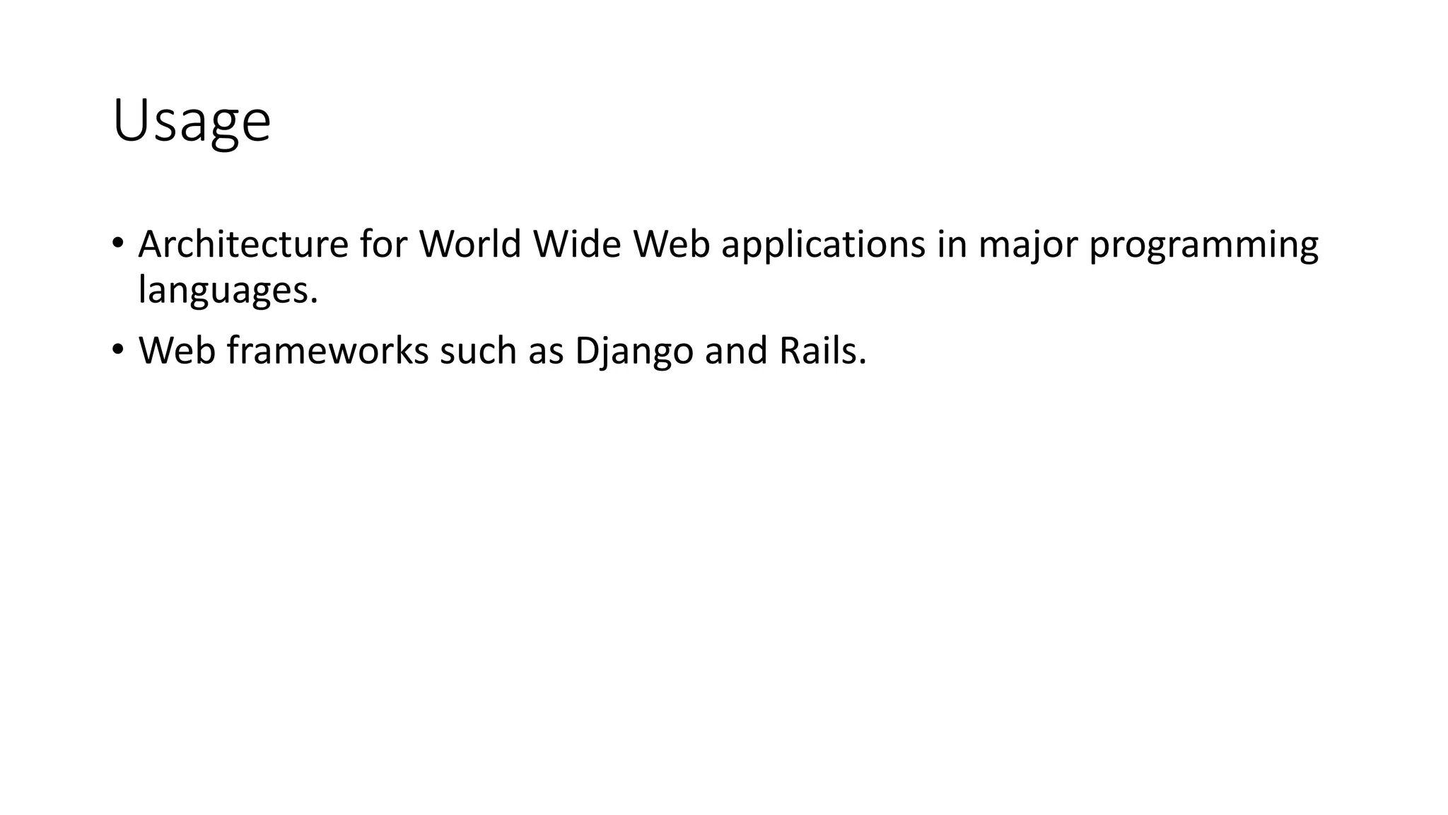 Software architectural patterns