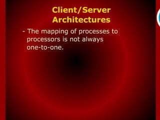 Client/Server
Architectures
 