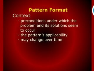 Pattern Format
 