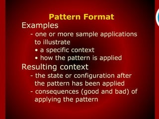 Pattern Format
 