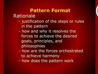 Pattern Format
 