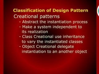 Classification of Design
         Pattern
 