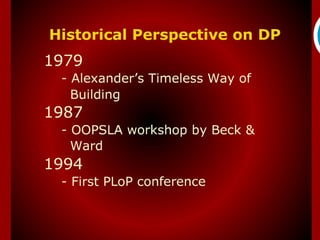 Historical Perspective on DP
 