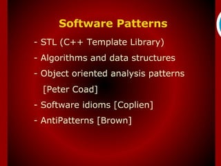 Software Patterns
 