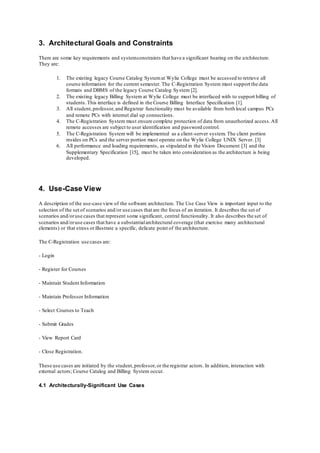 Software architecture document | DOCX