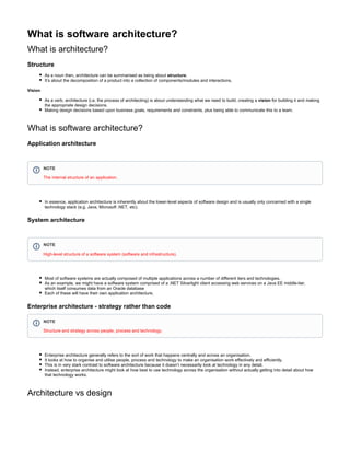 Software architecture for developers | PDF