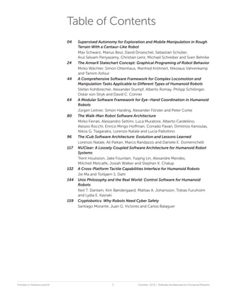 Software architecture for humanoid robots | PDF