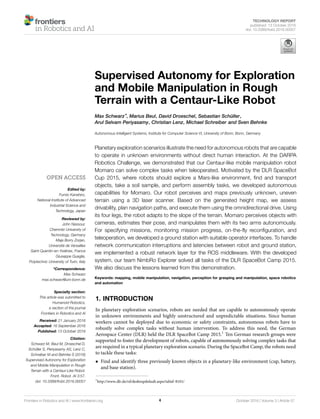 Software architecture for humanoid robots | PDF