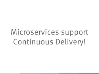 Microservices support
Continuous Delivery!
 