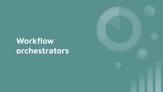 Workﬂow
orchestrators
 