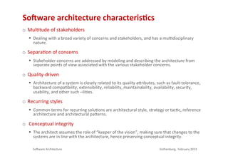 An introduction to software architectures | PDF