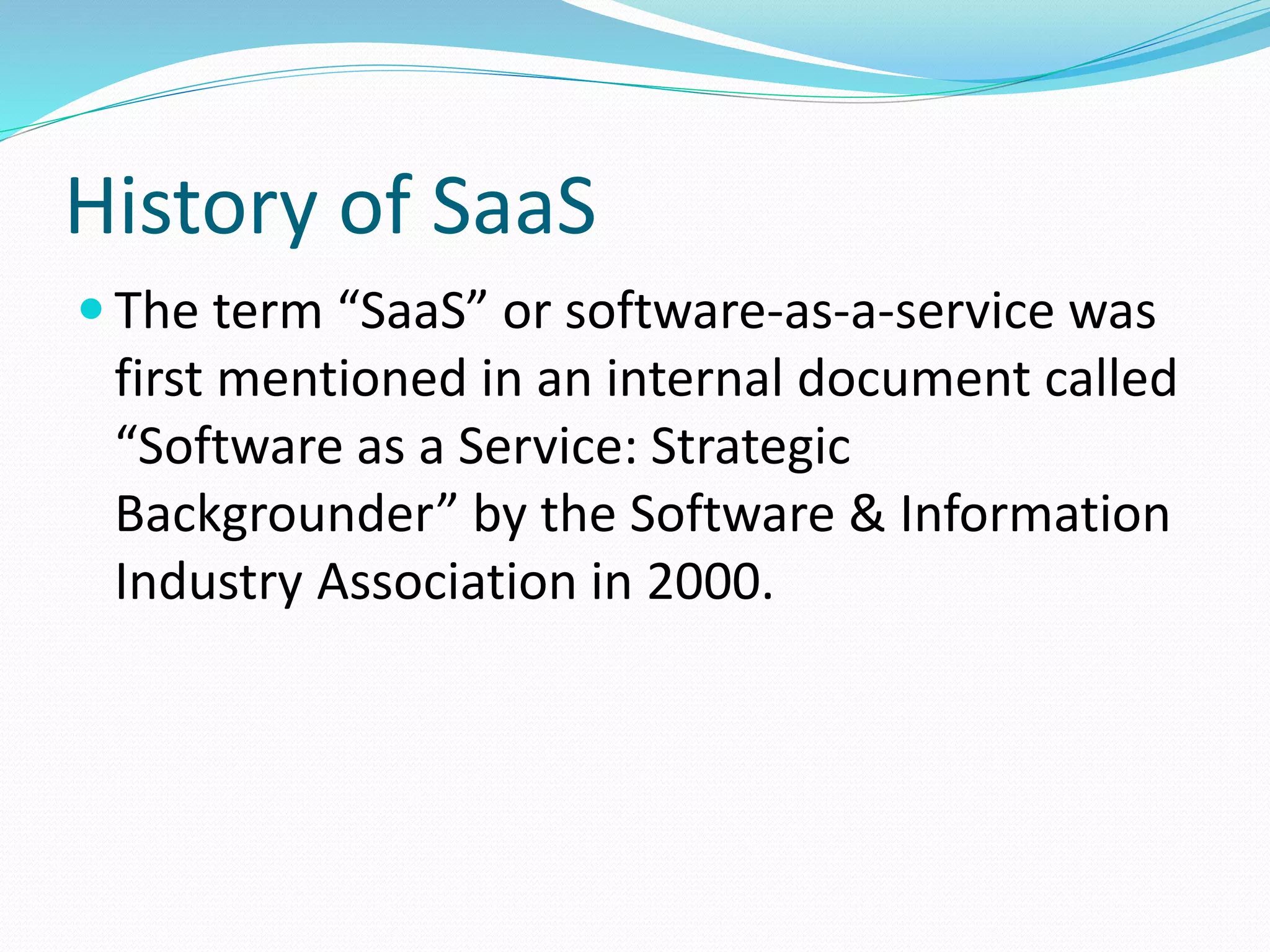 Software as a service | PPT