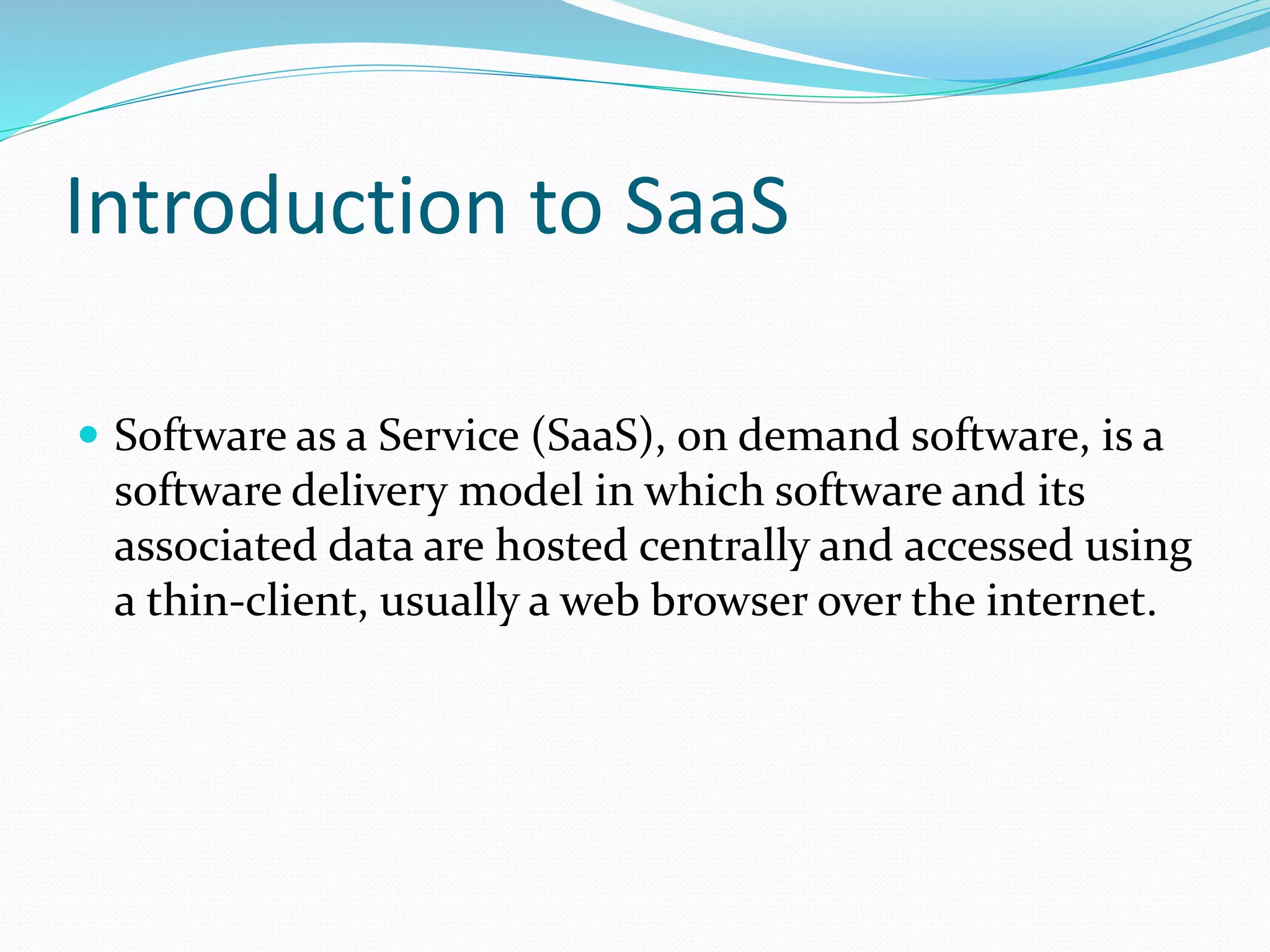 Software as a service | PPT
