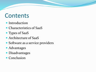 Software as a service | PPTX