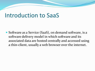 Software as a service | PPTX