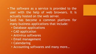 Software as a service | PPT