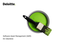 Software Asset Management (SAM)
Ein Überblick
 