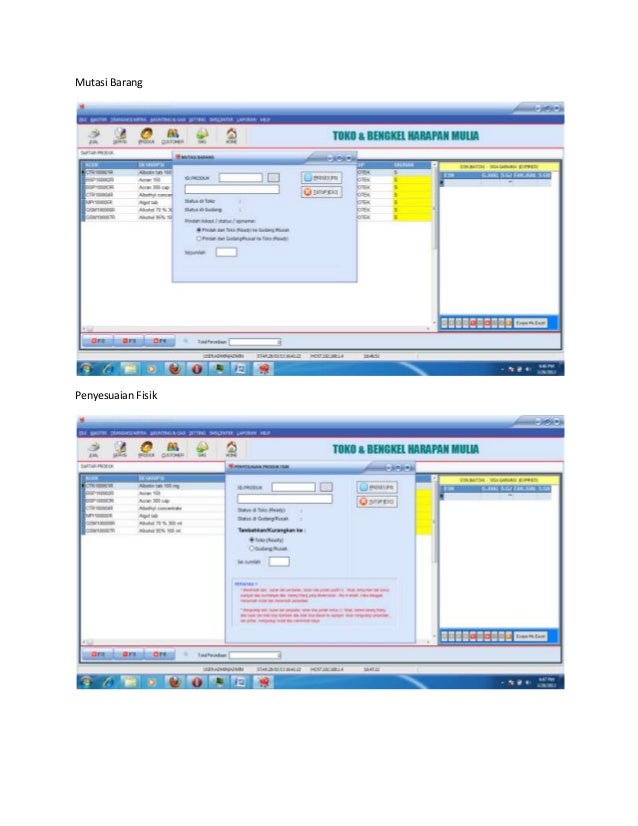 SOFTWARE BENGKEL, software suku cadang, SOFTWARE JASA 