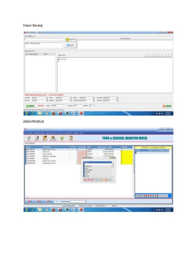 SOFTWARE BENGKEL, software suku cadang, SOFTWARE JASA 