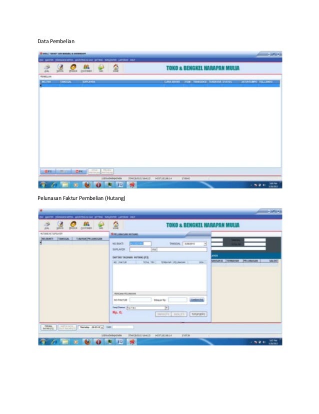 SOFTWARE BENGKEL, software suku cadang, SOFTWARE JASA 