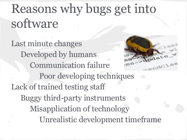 Software Bugs Software Bugs
