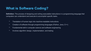 Software Coding & Code Review in software engineering | PPTX