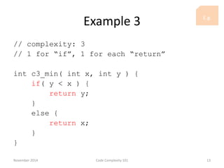 Code Complexity 101 | PDF