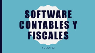 Software contables y fiscales