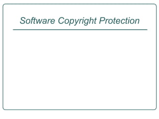 Software Copyright Protection
 