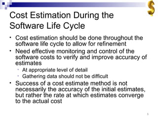 Software cost estimation | PPT | Computer Software and Applications ...