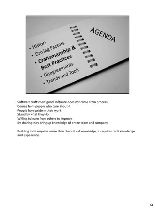 Software Craftsmanship - It's an Imperative | PDF