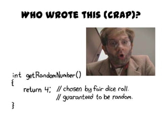 Who wrote this (crap)?