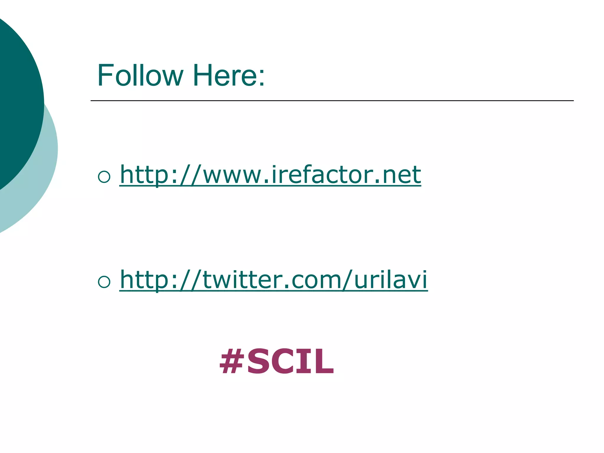 http://www.linkedin.com/groups?gid=2578449Follow Here:http://www.irefactor.net